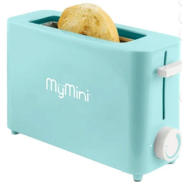 MyMini Single Slice Toaster, Aqua - Picture 2 of 2
